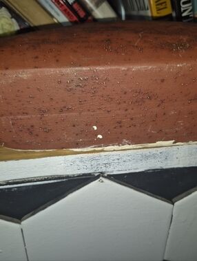 Vintage Wooden Reddish-Brown Trim Accent